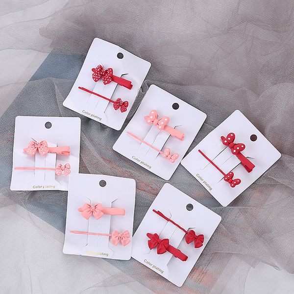 

sale autumn other fashion accessories winter cute candy color bow pins clips set for girls hair, Silver