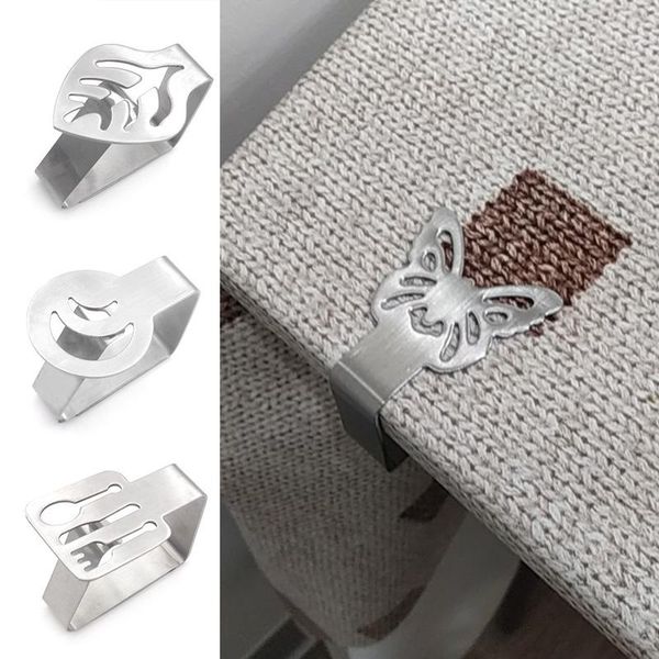 

clothing & wardrobe storage 1pcs stainless steel table cloth clip restaurant round tablecloth clamps diy wedding party home clothes bed line