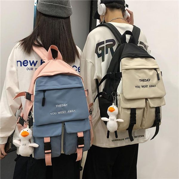 

female school bags for teenage girls 2021 nylon travel backpack women mochilas sac a dos ladies laprucksack men waterproof