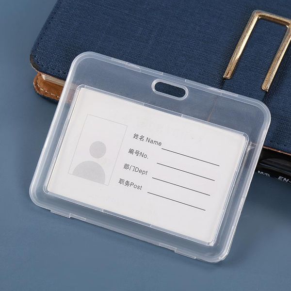 

card holders 1pcs clear cover case protect box business s protector waterproof transparent holder bag, Brown;gray