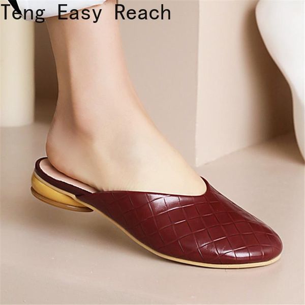 

women slippers slip on mules flat heel casual shoes spring summer slides lady slipper zapatillas de mujer shoe for women 42 43, Black
