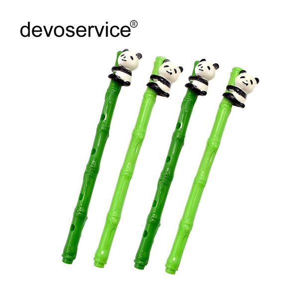 

gel pens 20pcs/lot cute simulation panda bamboo pen for children gift kawaii replaceable black refill school office supplies 2021