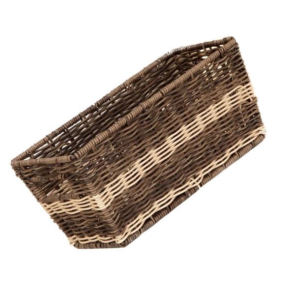 

storage baskets 1pc deskbox imitation rattan-woven container office basket