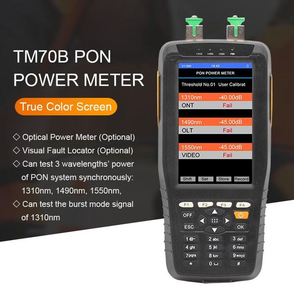 

handheld pon fiber optical power meter 1310/1490/1550nm optic equipment