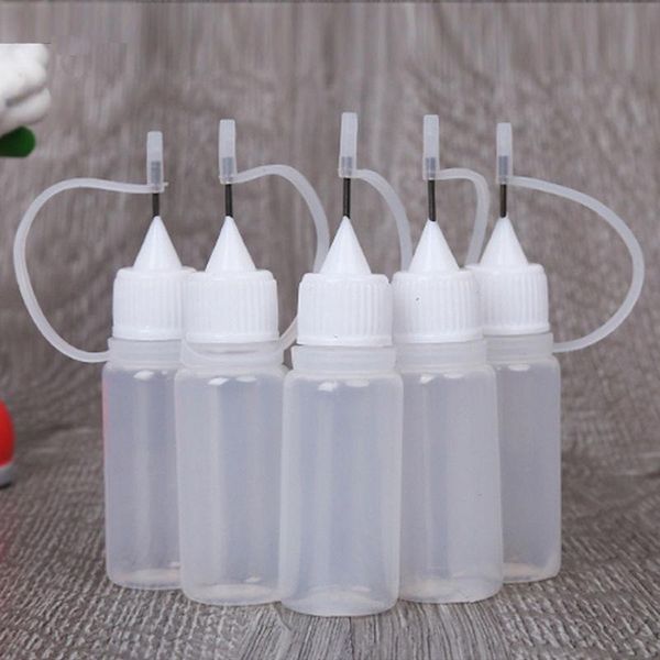 

pcs 10ml e-liquid empty bottle needle for electronic cigarette dropper bottles fre storage & jars