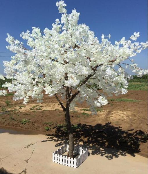 

decorative flowers & wreaths white big simulation cherry tree wishing fake