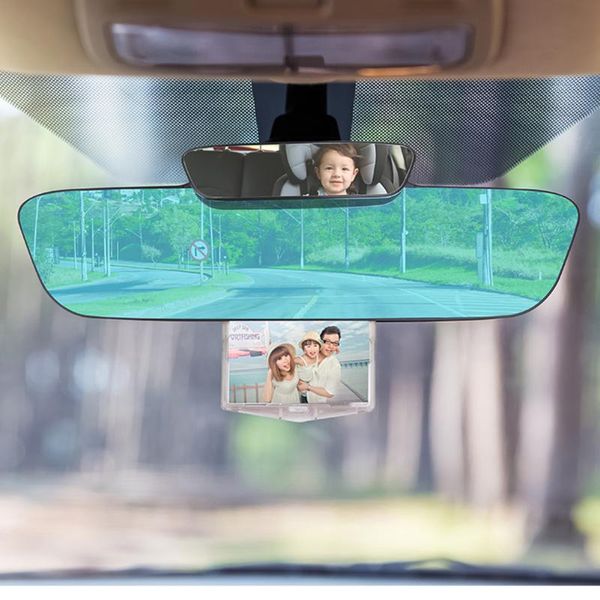 

other interior accessories car abs+hd anti glare auxiliary rearview mirror with rear ward baby temporary parking card parts