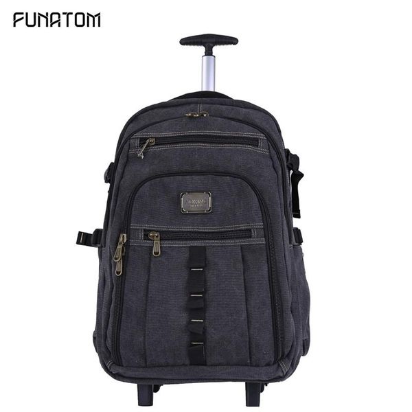 

duffel bags men travel trolley bag rolling luggage backpack on wheels wheeled for business cabin suitcase
