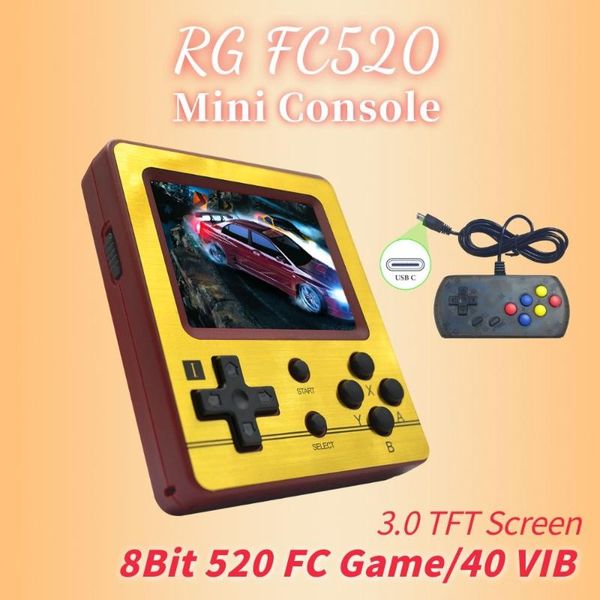 

portable game players zuidid retro 520 fc520 console 8 bit fc vib mini video tv handheld player xmas gifts
