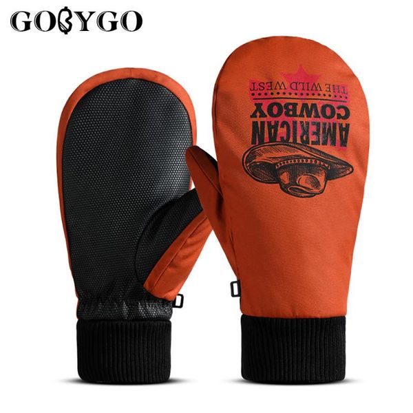 

ski gloves gobygo skiing anti-slip wear-resistant plus velvet warm waterproof windproof outdoor sports