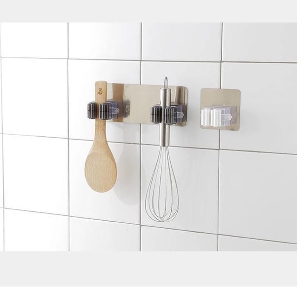 

hooks & rails multi-purpose wall mounted mop organizer holder/ rackbrush broom hanger /hook kitchen bathroom strong