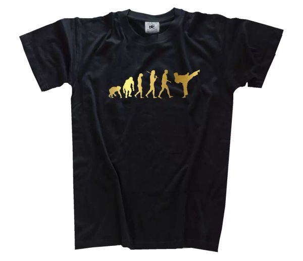 

oro ediciÃ³n karate karateka deporte de combate evolution camiseta s-xxxl, White;black