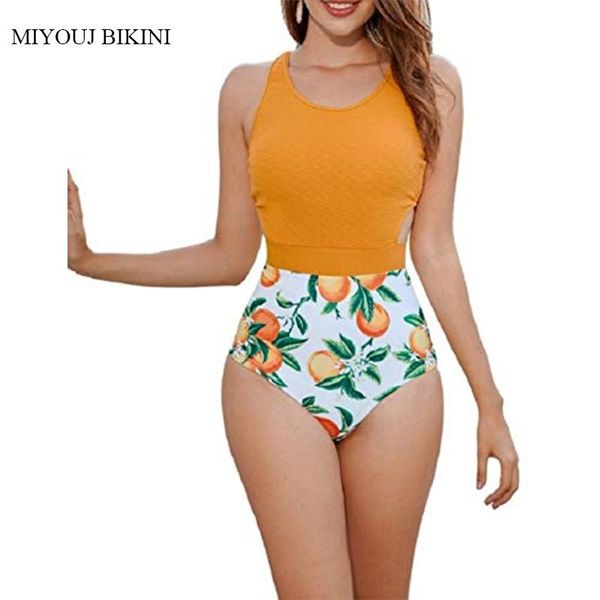

bikini high waisted bathing suit floral print cutout one-piece suits