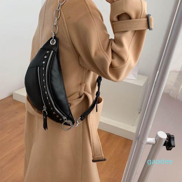 Designer-cintura sacos PU couro mulheres bag 2021 moda cor sólida banana viagem telefone bolsa feminina cinto bolsa crossbody bags1