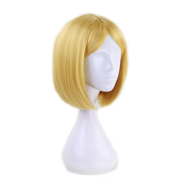 

the seven deadly sins nanatsu no taizai elaine wig golden heat resistant synthetic hair peluca anime cosplay wigs + wig cap, Black