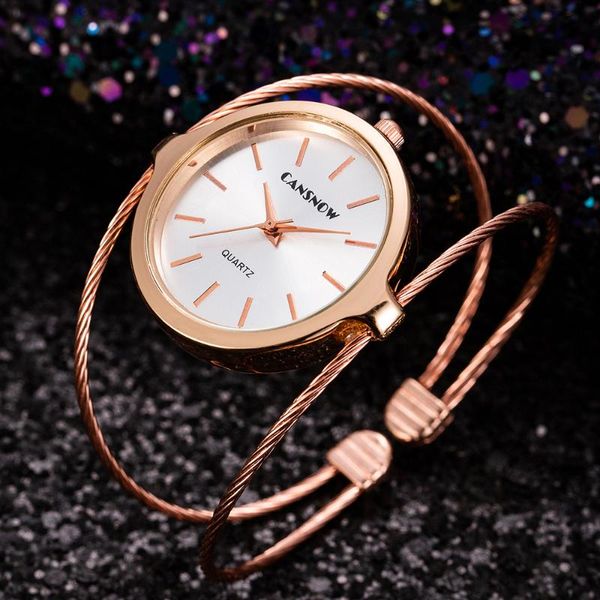 

rose gold bracelet quartz watches hollow slim band womens bangle beauty designer clock montre femme wristwatches, Slivery;brown