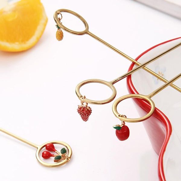 

spoons 2021 cute stainless steel fruit dessert spoon fork coffee candy stirring