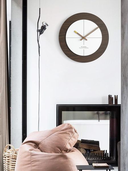 

wall clocks silent mechanism clock nordic modern design living room round art creative simple reloj pared home dl50wc