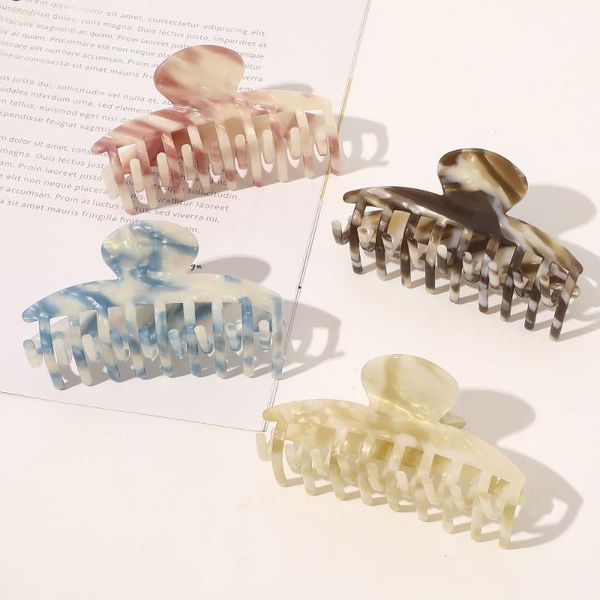 

hair accessories women girls tortoise acetic acid plastic claw pin clip