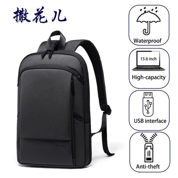 

backpack backpacks men business waterproof 15.6 inch laptravel moto&biker light scalable shoulder bags
