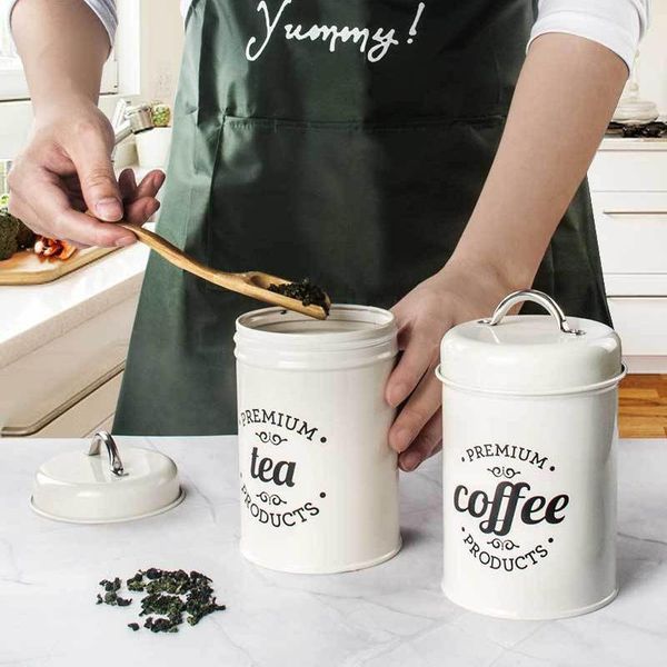 

storage bottles & jars nordic milk powder coffee tea tank candy dustproof sealed with lid grain kitchen organizer