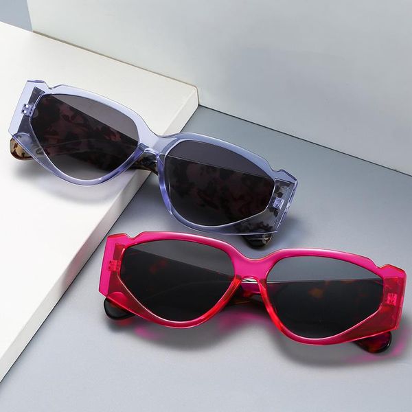 

mirrors irregular square sunglasses trendy street hip-hop color