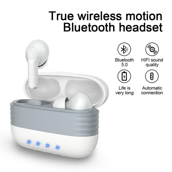 

wireless bluetooth 5.0 earphone with microphone waterproof noise reduction stereo touch control earbuds charger case headphones & earphones