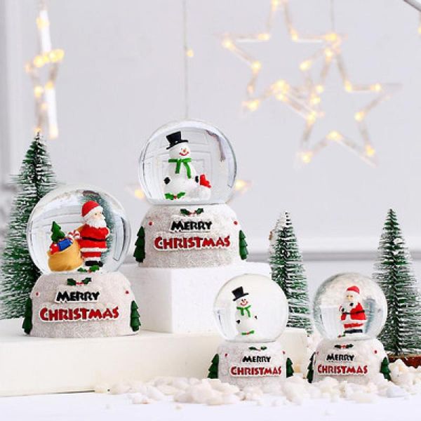 

novelty items christmas products luminous crystal ball santa claus glass deskdecoration eve children's gifts