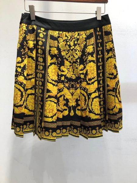 

elegant the line high fashion waist pattern plied mini female skirt, Black