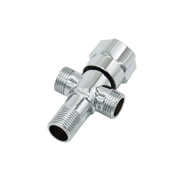 

brass 1/2 inch male thread bathroom 3- way tap with valve water splitter t type connector 1pcs watering equipments