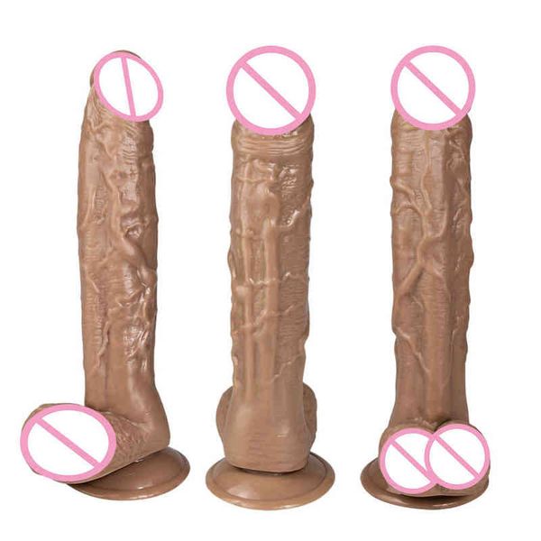 NXY Dildos Anal Brinquedos Super Grande Garanhão Simulação Peni Máquina de Arma Masturbação Masturbação Soft Puxando e Inserção Falso Penis Diversão Adult Products 0225