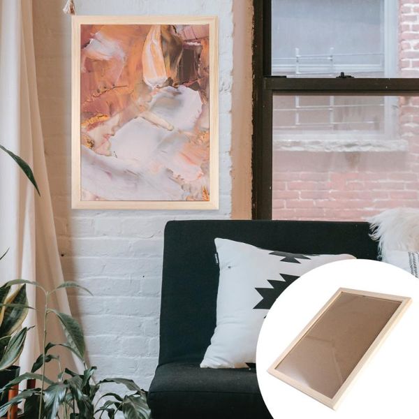 

frames 1pc sturdy wooden po frame hanging wall studio