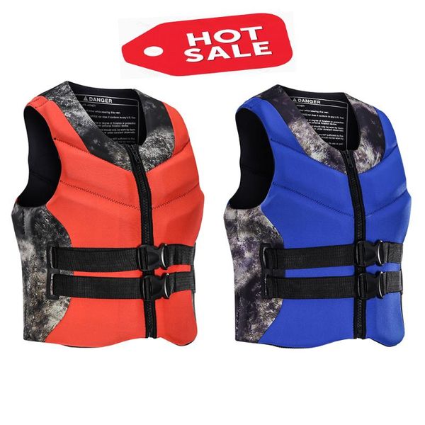

life vest & buoy neoprene men's and women's safety jackets for water sports, high buoyancy swimming, surfing boating