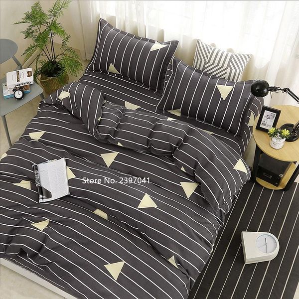 

bedding sets fashionable and lovely set simple bed sheet pillowcase 4 piece single double  king multi-size home textile