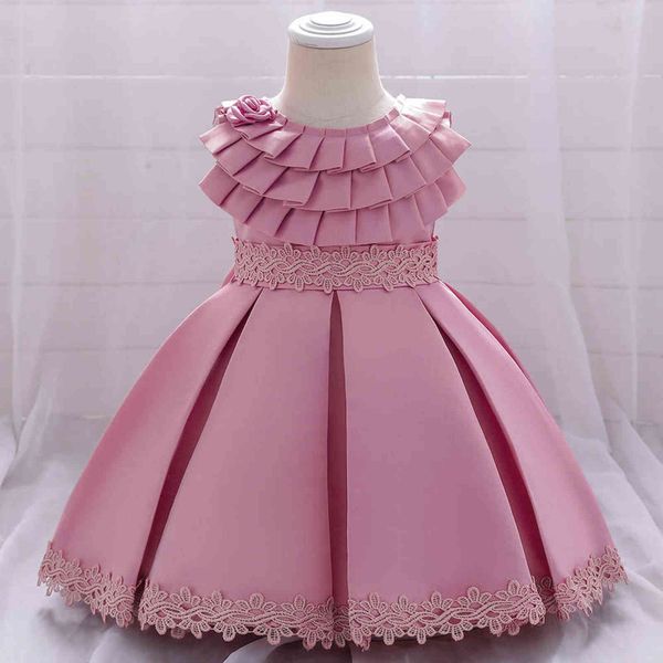 

girls tutu dress 6 months - 5 years baby wedding flower girls lace sweet sleeveless dress children princess birthday party gown g1129, Red;yellow