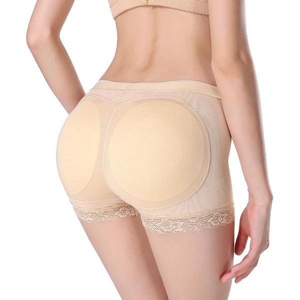 

women's panties lace flat highlights the glutes, make bumore uplifted bottoming shorts drop, Black;pink