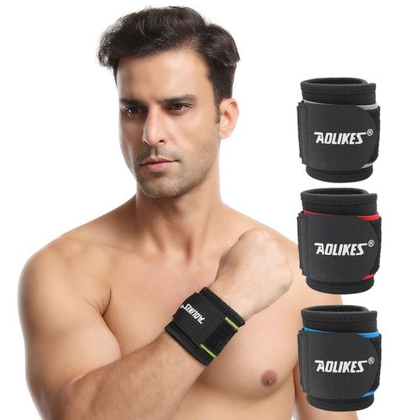 

cotton elastic bandage hand sport wristband double protection winding pressure gym support wrist supports, Black;red
