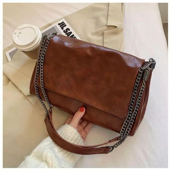 

evening bags folding thick chain crossbody bag for women 2021 fashion shoulder female handbags and purses with handle