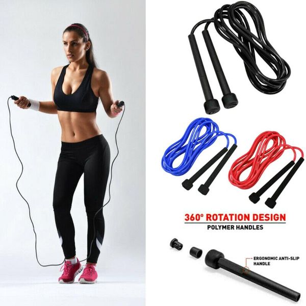 

skipping rope speed weighted jump workout training gear adjustable steel wire home gym fitness boxing equipment 9ft ropes