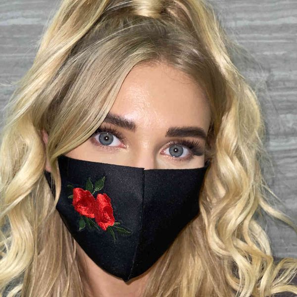 

2021 mosaic flower female jewelry mask yx1279