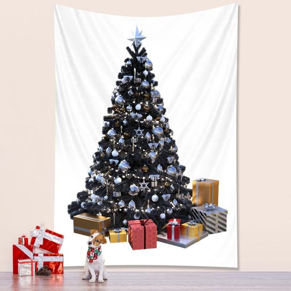 

tapestries year christmas tree tapestry bedroom home decoration mattress living room bohemian