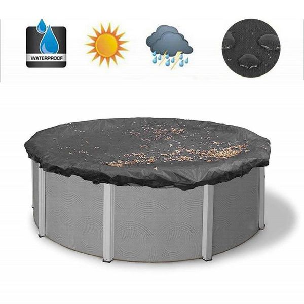 

shade 210d oxford cloth pool ground cover outdoor round leaf proof dust durable waterproof and uv resistant