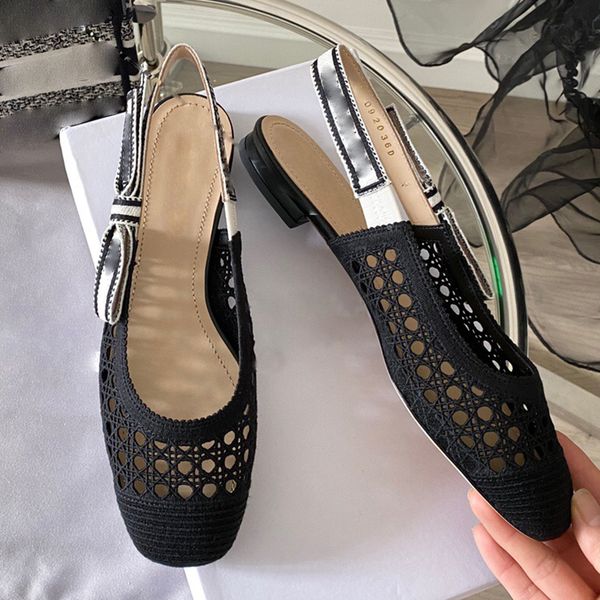 

summer sandals women slippers nubuck leather shoes appliques low heels shoe covered back strap womens sandal big size 35-42, Black