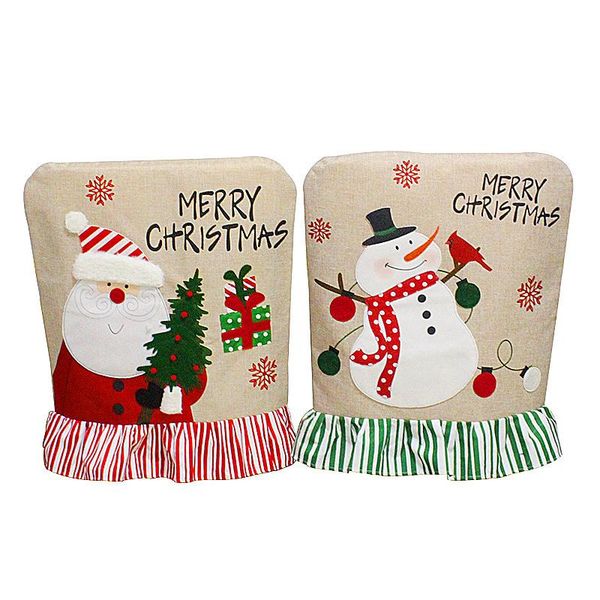

chair covers christmas cute slipcovers festive party decoration for home ornaments