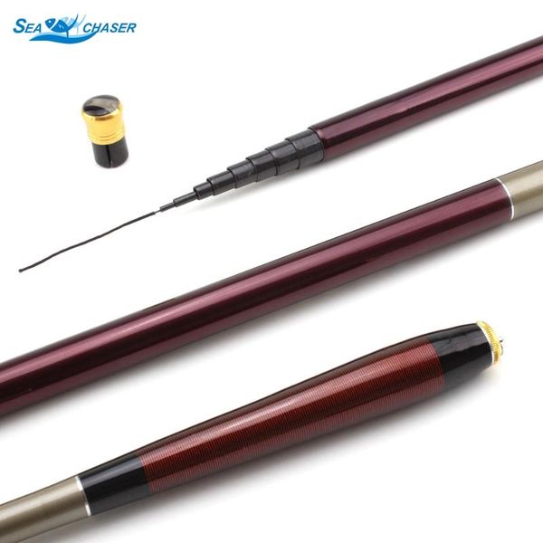 

carbon carp fishing pole stream hand rod tackle 3.6m-7.2m hooks line floated 1-3 tips set boat rods