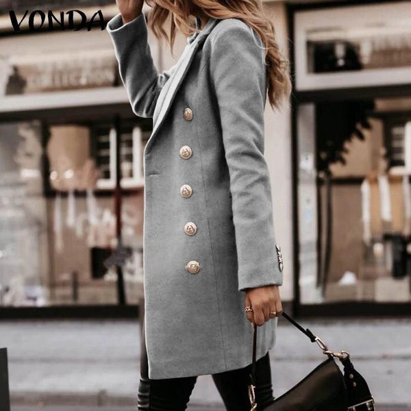

women's jackets plus size winter women warm coats lapel collar overcoats 2021 femme casual double-breasted fitting, Black;brown