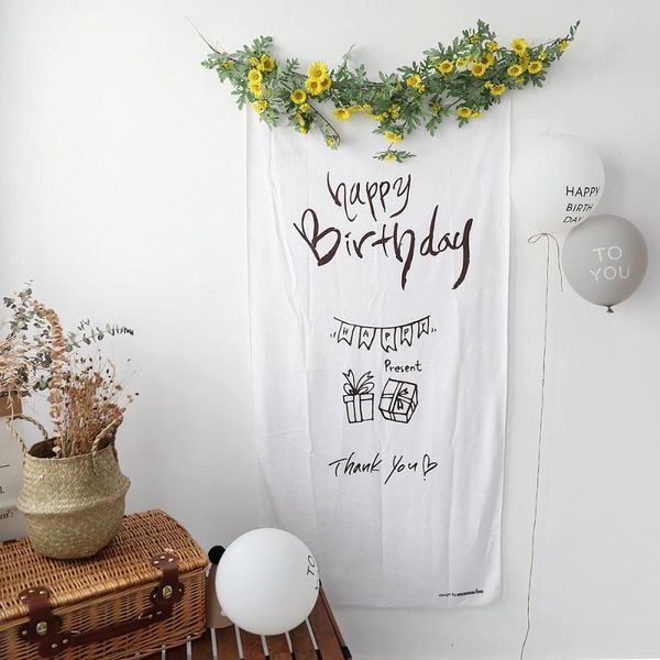 

party decoration 1st 1/2 happy birthday background home decorations poster kids wall baby shower backdrop