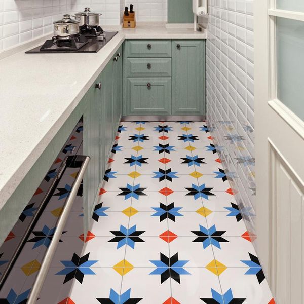 

wallpapers kitchen floor sticker self-adhesive bathroom tile 3d wall oil-proof waterproof wallpape