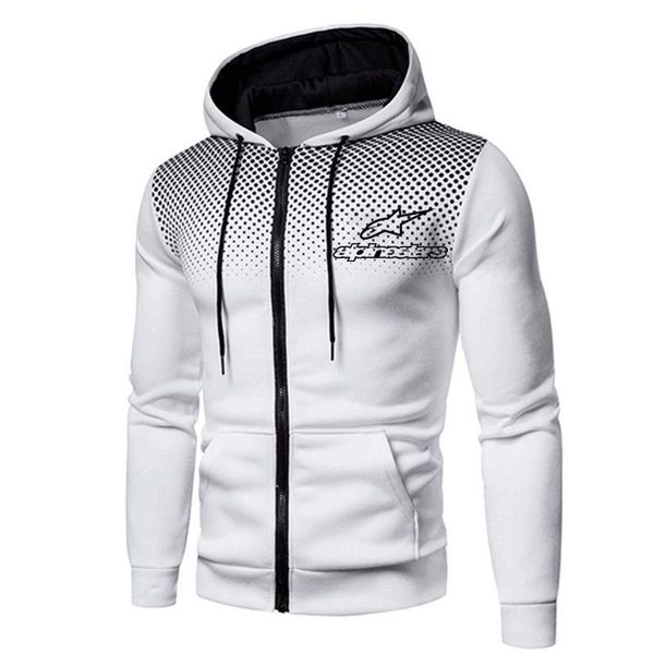 

men's hoodies & sweatshirts 2021 brand spring and autumn sweatshirt outdoor leisure harajuku hoodie cotton motorcycle zipper, Black