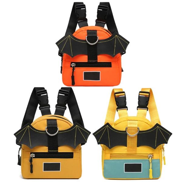 

backpack canvas dog hiking harness bat wing small puppy pet supplies 50ld